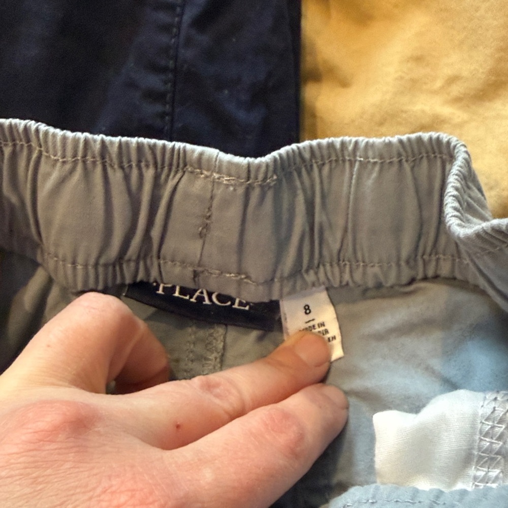 The Children’s Place Boys Pull-On Shorts Trio - Navy, Khaki, Gray - Picture 2 of 5